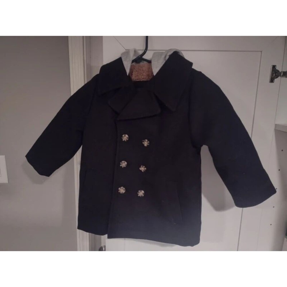 New with tags London Fog Boys 5T dress coat faux fur